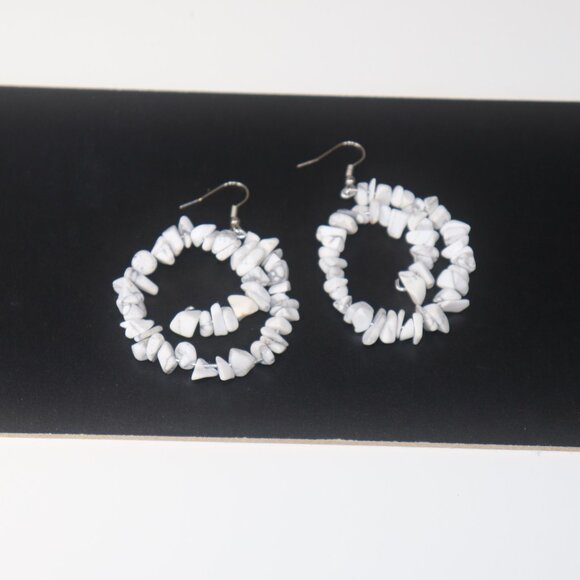 Unique Handmade Stonelike Earrings - Picture 7 of 7